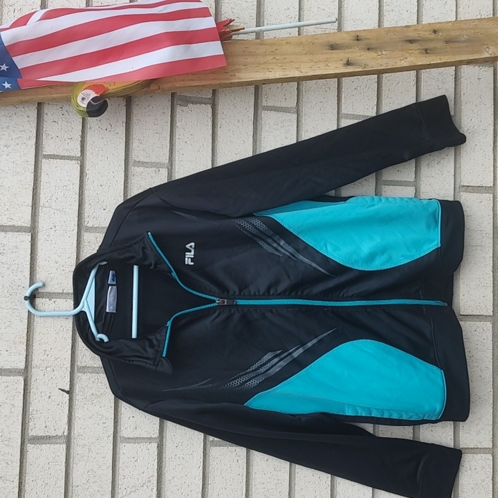 Black&Auqa Jacket*